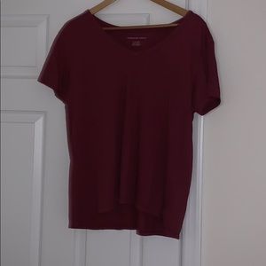 American Eagle Maroon V-Neck